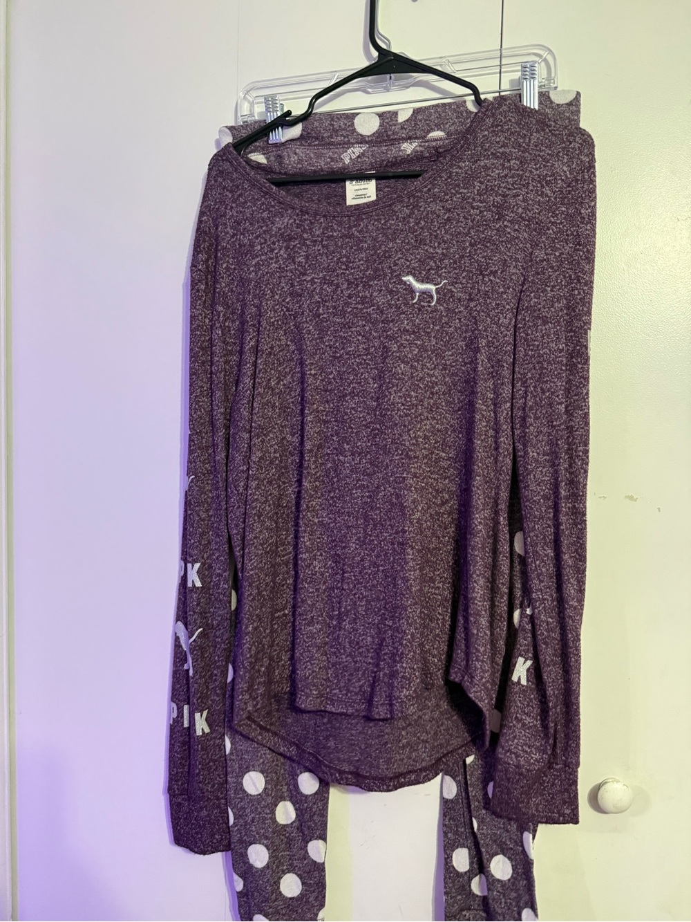 Victoria's Secret PINK Marled Purple Loungewear pajama set